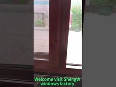 Wood color sliding windows 