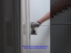 Glass with aluminum room door 