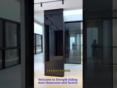 Gray Sliding door with 6 shutter 