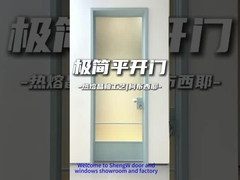 Minimalist swing door