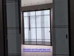 2 shutter aluminum with glass door 