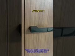 Wood finished aluminum door 