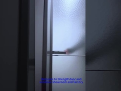 Aluminum with double glass door 