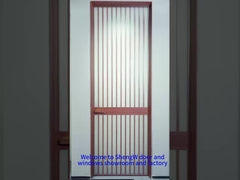 Wood finished swing door 