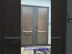 Double shutter swing door 