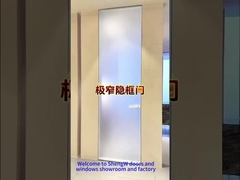 Extremely narrow room doors with the same frame and color