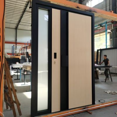Customized Aluminum Garden Gate Wind Pressure Aluminium Pivot Front Doors