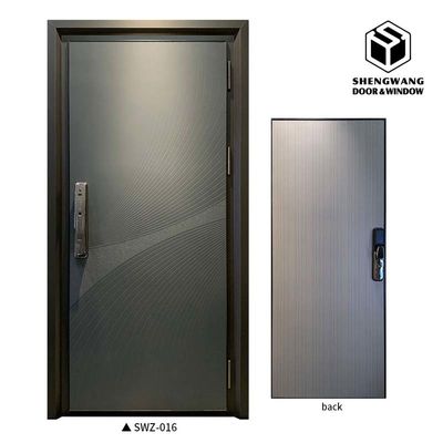 Secure Aluminum Entrance Door Multi Point Locking Door Living Hall Modern Aluminum Front Doors