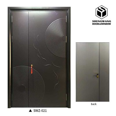 Environmental Protection Aluminum Swing Door Rust proof 90mm Modern Swing Doors
