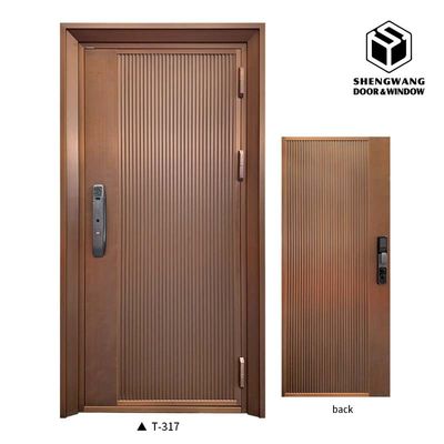 ODM Swing Aluminium Pedestrian Garden Gates  Copper Imitation Surface Finishing Metal Gate Outdoor