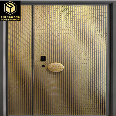 5mm Scratch Resistant Aluminum Clad Exterior Doors Classroom Contemporary Aluminium Front Doors