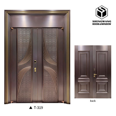 No Paint Treatment Side Gates Aluminium Fireproof Bacterial Resistance MDF Interior Door