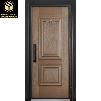 MDF Customized Color Aluminum Entrance Door Swig Left Aluminum Front Door