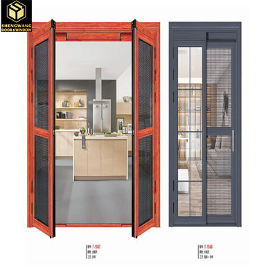 Waterproof Aluminum Frame Sliding Glass Doors 6MM Aluminum Sliding Patio Doors