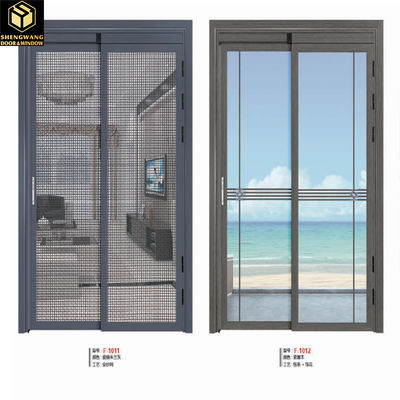 Living Hall Bedroom Aluminium Glass Hinged Door Hinged Aluminium Doors 35 - 45mm