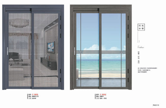 White Aluminum Sliding Windows Custom Design Smooth  Commercial Aluminum Horizontal Sliding Windows