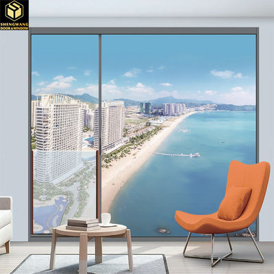 Powder Coated With Aluminum Sliding Swing Window And Black Slide Up Aluminum Window