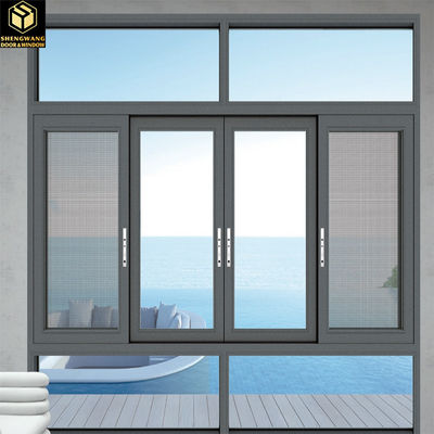 Modern Lever Handle Aluminum Sliding Windows Aluminium Sliding Windows For Balcony