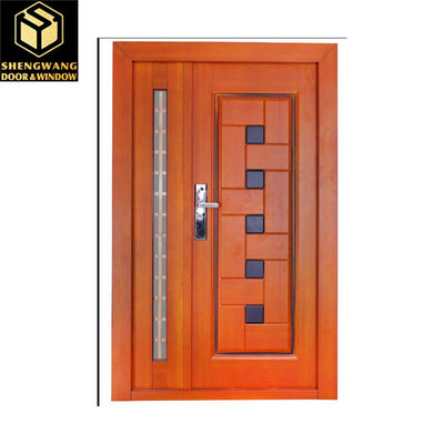 Fireproof Swing Left With Aluminum Shop Front Doors Villa Solid Aluminium Front Doors
