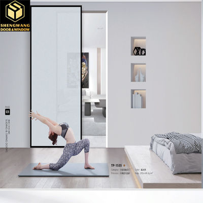 Aluminium Sliding Glass Doors with Silver Color and Stainless Steel Handle for a Stylish Look