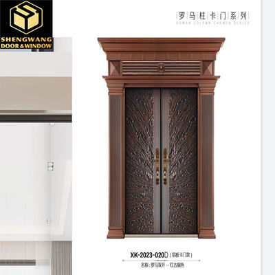 Hotel Aluminum Entrance Door Scratch Resistant Aesthetics Aluminum Exterior Doors