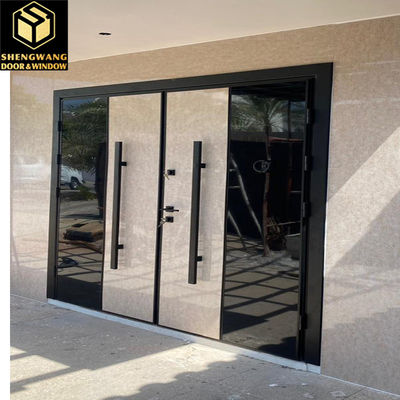 White Aluminum Sliding Glass Door Custom Dimensions Aluminium Glass External Door