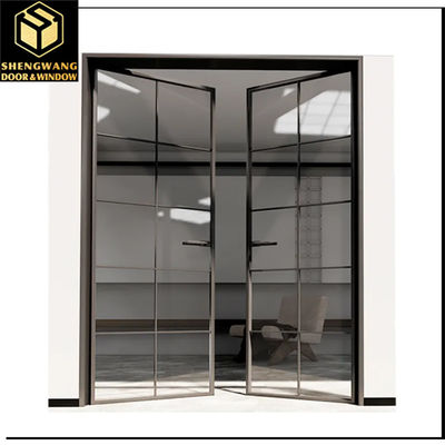 Villa Push Pull Curtain Wall Window Transparent  With Aluminium Window Sliding Frame