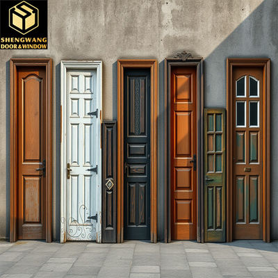 High Durability Aluminum Room Door Fire Rated Steel Door Moisture Protection