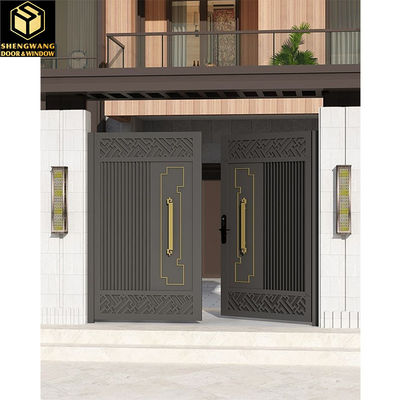 Modern Aesthetics With Slim Sightlines Copper Garden Gate For Connecting Gardens