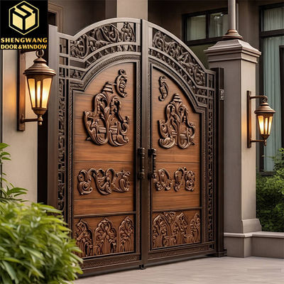 No Paint Treatment Side Gates Aluminium Fireproof Bacterial Resistance MDF Interior Door