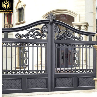 Customized Size Hotel Swinging Stainless Steel Door Heat Transfer Print Metal Louver Doors