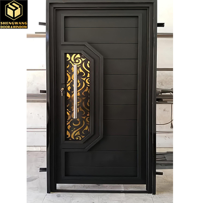 Environmental Protection Aluminum Swing Door Rust Proof 90MM Modern Swing Doors